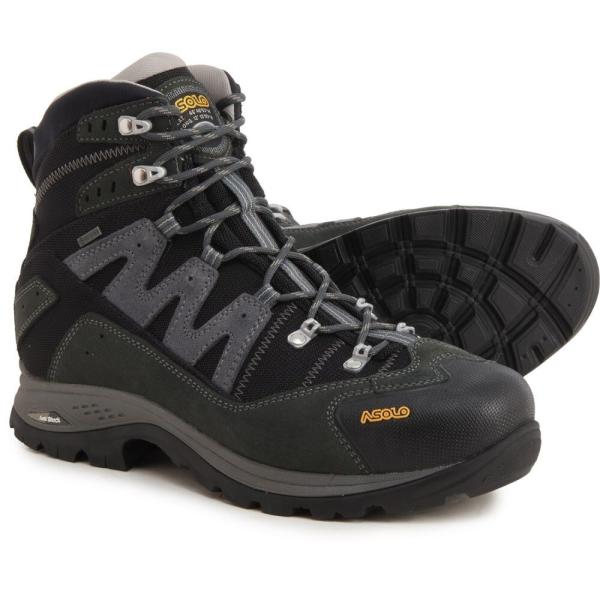 アゾロ Asolo メンズ ハイキング・登山 ブーツ シューズ・靴 Made in Europe Neutron Evo GV Gore-Tex Hiking Boots - Waterproof Light Black/Grey