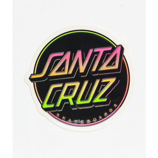 サンタクルーズ Santa Cruz Skate レディース ステッカー Santa Cruz Iridescent Dot Sticker Black Sb2 004 フェルマート Fermart 1号店 通販 Yahoo ショッピング