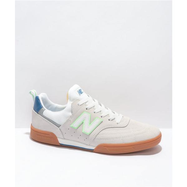 ニューバランス NEW BALANCE メンズ スケートボード シューズ・靴 New Balance Numeric 288 Sport White &amp; Teal Skate Shoes White