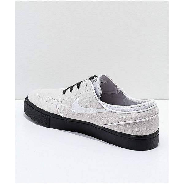 nike sb janoski vast grey & black suede skate shoes