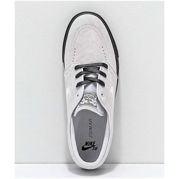nike sb janoski vast grey & black suede skate shoes