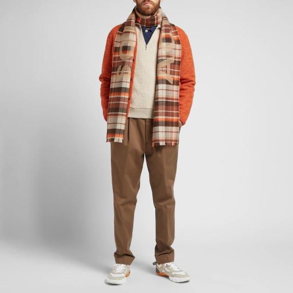 アクネ Studios ストゥディオズ メンズ マフラー スカーフ ストール Studios メンズ Check Scarf Victoria メンズファッション Sc Ff167f5c8c フェルマート Acne Logo Brown Orange Fermart 1号店 日本未発売