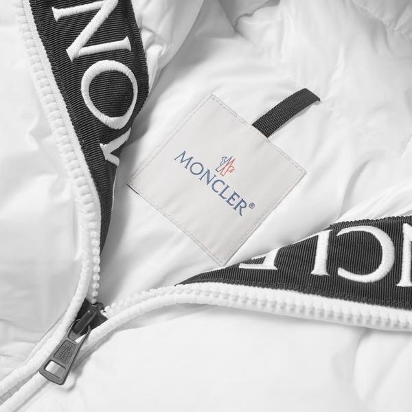 moncler logo hooded down jacket