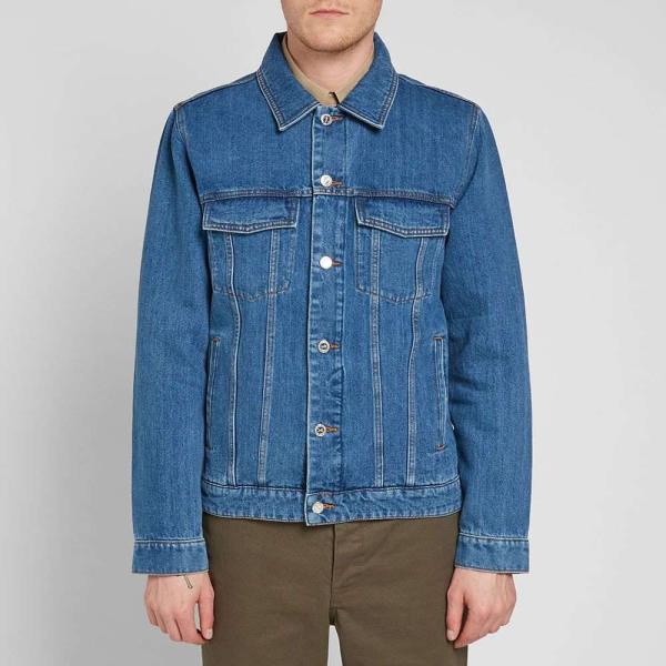 アーペーセー A P C Jacket メンズ ジャケット Charles Gジャン ウォッシュ加工 Washed アウター Charles Washed Denim Jacket Washed Indigo Sc Ff805c4478 フェルマート Fermart 1号店