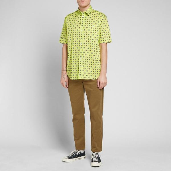 ケンゾー Kenzo メンズ 半袖シャツ トップス Short Sleeve Geometric Shirt Lemon Blusquare Org