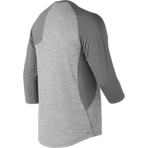 メンズ Asym ニューバランス 七分袖 1号店 Black Balance 3 4 Ss 704lbk フェルマート Fermart Asym Left 七分袖 Shirt 野球 New Balance Sleeve トップス 2 0