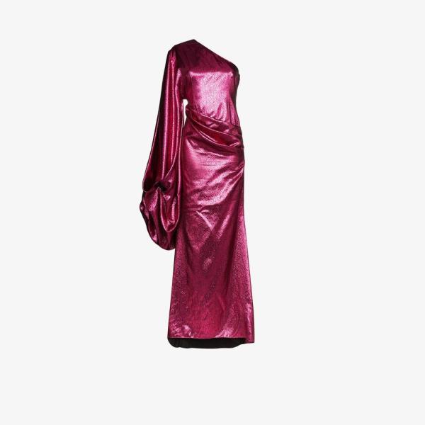 人気沸騰即納 ワンピース ドレス One ハルパーン Shoulder パーティードレス Halpern Gown Pink Yh2 Ffe269d217 フェルマート One ワンピース ドレス 1号店 レディース Draped Gown Fermart