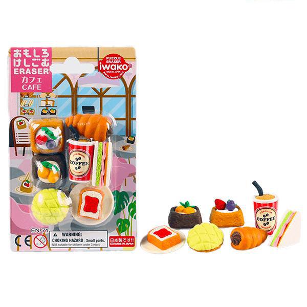 イワコー おもしろ消しゴム ブリスター カフェ フィギュア