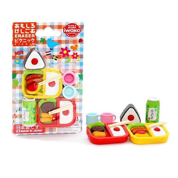 イワコー おもしろ消しゴム ブリスターパック ピクニック フィギュア