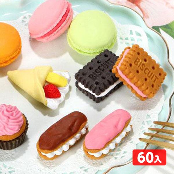 イワコー おもしろ消しゴム No．3ケーキ 60個入 フィギュア