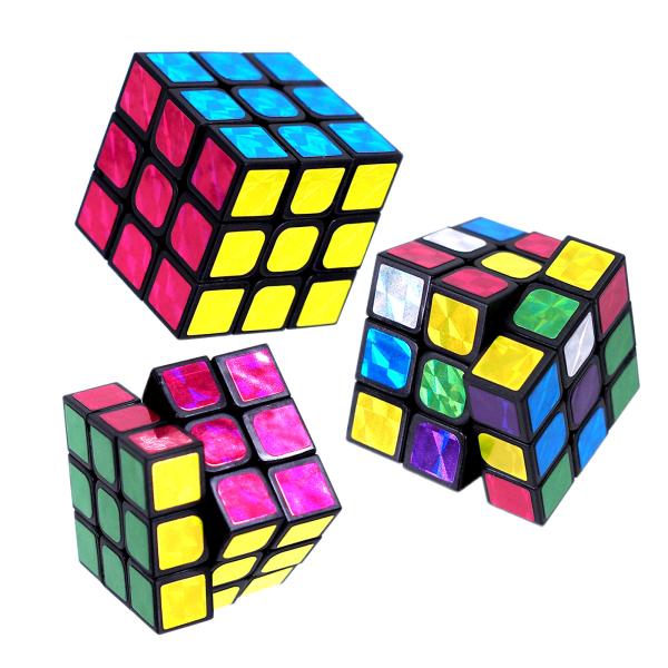 キラキラ ミニ六面体パズル 25個装入 景品 おもちゃ お祭り 縁日 問屋