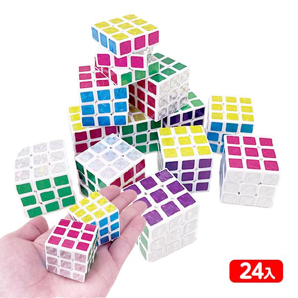 キラキラ6面ミニキューブ 24個装入 景品 おもちゃ お祭り 縁日 縁日 景品 問屋 お祭り 子供 おもちゃ 祭り 縁日用品 屋台 イベント