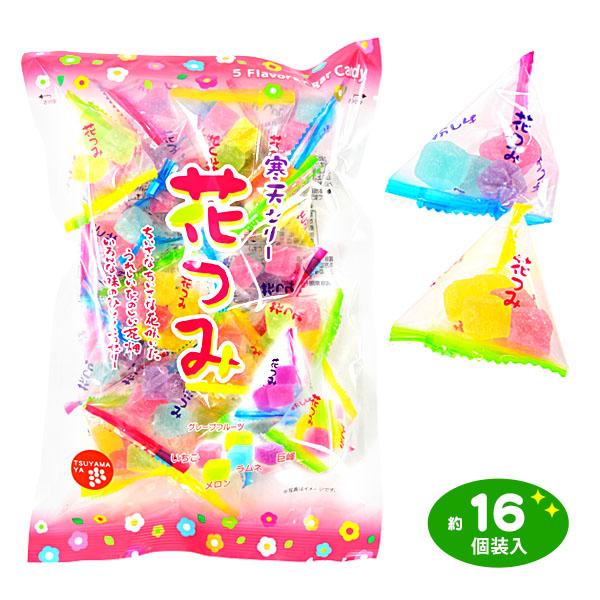 花つみ ゼリー 185g(約16個装入) 駄菓子 お菓子 おかし 縁日 景品 問屋