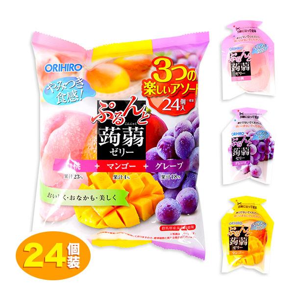 ORIHIRO（オリヒロ） ぷるんと蒟蒻ゼリーパウチ 白桃＋マンゴー＋
