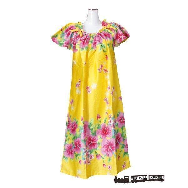 送料無料 沖縄生まれのムームードレス フレンチスリーブでゆったり着れます 黄地にピンクのハイビスカス Buyee Buyee 提供一站式最全面最專業現地yahoo Japan拍賣代bid代拍代購服務 Bot Online