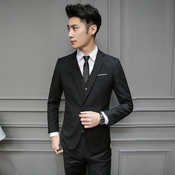 生まれのブランドで メンズスーツセット ３点セット無地 スリーピーススーツ3ピーススーツ ビジネススーツ おしゃれ お兄系 フォーマル ビジネス メンズスーツ セットアップ 入学式 結婚式 紳士服 細身 ビジネススーツ