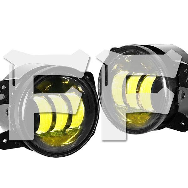 For Jeep Wrangler JK JKU ダッジ 4インチ LED フォグランプ フォグ