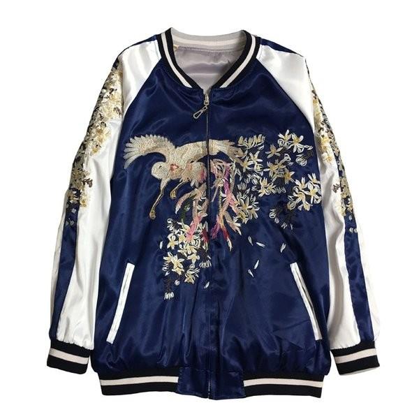 スカジャン男女兼用 レディース刺繍 豪華 スタジャン ブルゾン リバーシブル 鳳凰 アウター 春秋 Ff Nzqkx176 ベーカリー 通販 Yahoo ショッピング