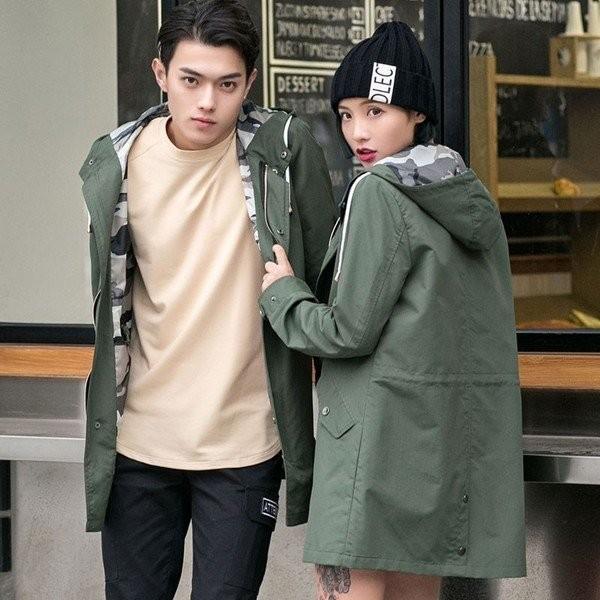 レディース メンズ 春用 モッズコート フード付き お揃い 薄手 ミリタリージャケット スプリングコート パーカー ペアルックカップル ハーフコート Ff Pvbnz963 ベーカリー 通販 Yahoo ショッピング