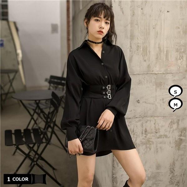 リゾートワンピース レディース シャツワンピース 長袖 ベルト付き フェミニン 春夏 ミニ丈ワンピース 着痩せ カジュアル ブラックワンピ 体型カバー P Qgsxo738 ベーカリー 通販 Yahoo ショッピング