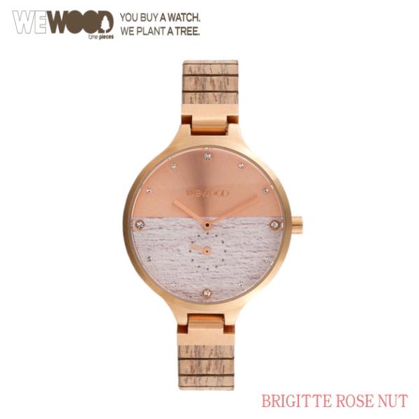 WEWOOD ウィウッド 腕時計 9818228 レディース 新品 WE WOOD ウィウッド BRIGITTE ROSE NUT ブリジットローズナッツ