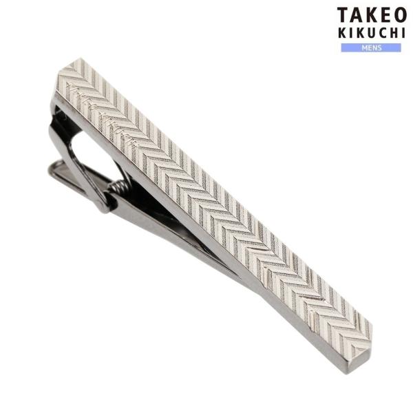 tat100　Hiroki　ネクタイピン シルバー×ガンメタ ギア スリム TAKEO KIKUCHI（タケオキクチ） ネクタイピン TAKEO KIKUCHI 26%OFF