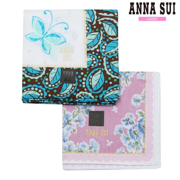 ANNA SUI 花柄ハンカチ 7枚セット ANNA SUI アナスイ ハンカチ 花 花柄 フラワー カラフル