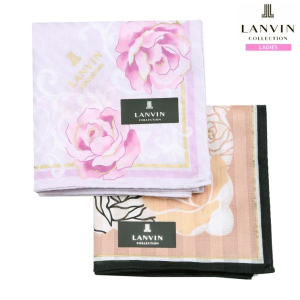 LANVIN COLLECTION ランバン ハンカチ 2枚セット レディース