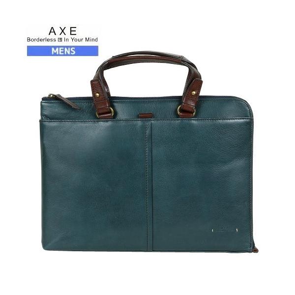 【新品】AXE　ビジネスバッグ　牛革　キャメル　25,300円 アックス ビジネスバッグ AXE 41%OFF 1点限り ギフト プレゼント