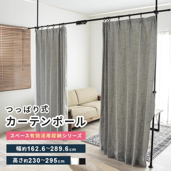 ■サイズ幅162.6〜289.6 x高さ230〜295cm■耐荷重約10kg■梱包サイズ[1梱包]約幅16 x 奥行10 x高さ88cm■仕様スチール(粉体塗装、塩化ビニル)・ABS樹脂・PP樹脂・PVC樹脂■備考お客様組立■保証期間商品お...