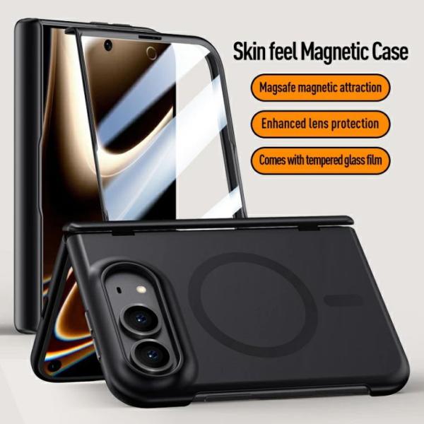 【画面保護】 iPhone Duo ケース マット仕様 iPhone Duo スマホケース Magsafe充電対応 アイフォン フォールド カバー 耐衝撃 薄型 オシャレ 背面カバー iPhone