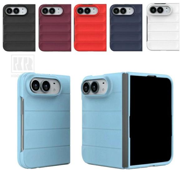 iPhone Duo用 ケース カバー 折りたたみ型 背面マット TPU+プラスチック Apple用 アップル用 アイフォン デュオ用 保護ケース