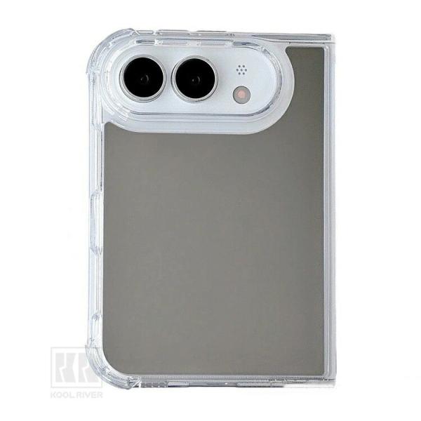 iPhone Duo用 ケース カバー 折りたたみ型 プラスチック 保護ケース Apple用 アップル用 アイフォン デュオ用