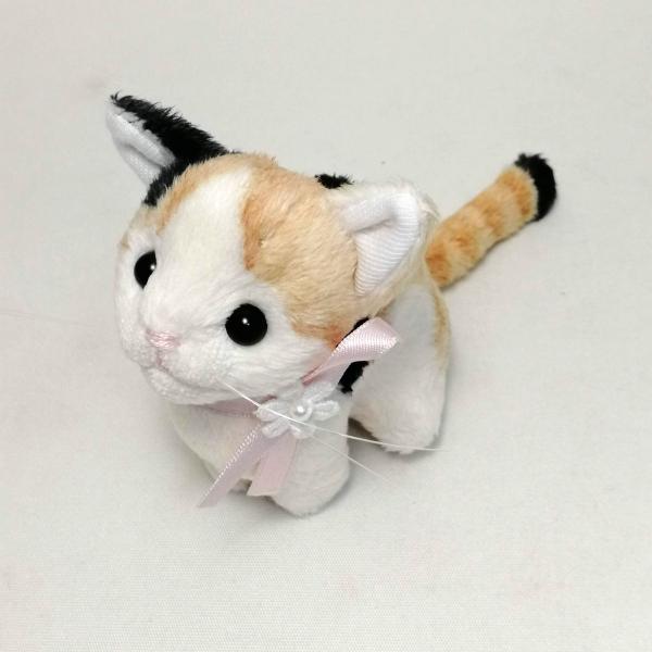 リピ❤️ぬいぐるみ✽アートドール✽仔猫のにゃにゃちゃん✽中サイズ 猫ぬいぐるみ「ちびにゃ」三毛猫 【受注制作】 : Ficorintanヤフー店