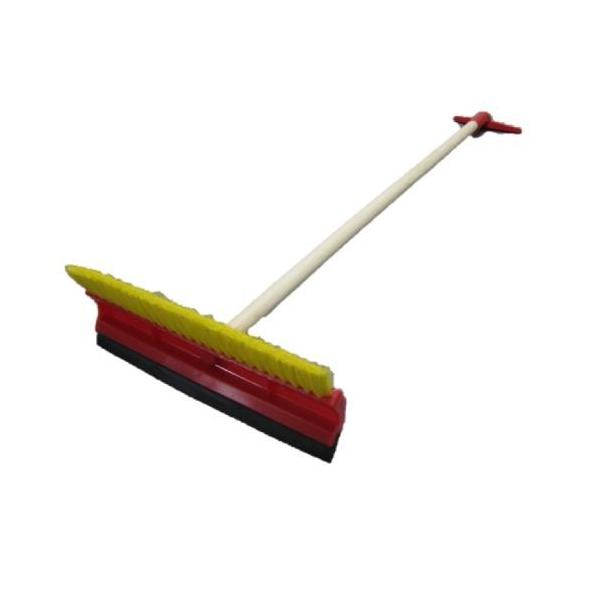 ●特長・普通車、中型車用の雪下ろしスノーブラシ・「力」が入る丈夫でロングな「１本」ハンドルで重い雪も落せます。・ワイドな３０ｃｍ幅で積った雪を素早く落せます。・素手でも冷たさが和らぐ木製仕様。●仕様・1本式　全長97cm 幅30cm・材質：木製柄