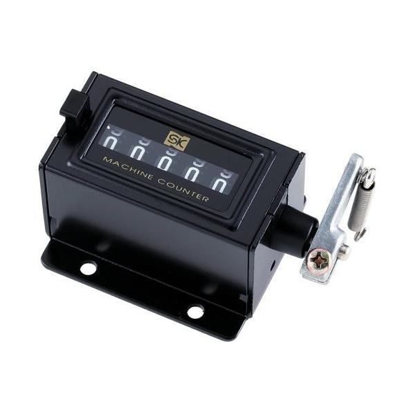 ●特長・レバーが1回引かれるごとに1カウントします●用途・自動機械に取りつけ、加工部品の数量チェックに●材質・本体：スチール●仕様・カウント表示：5桁（0〜99999）・質量：114g