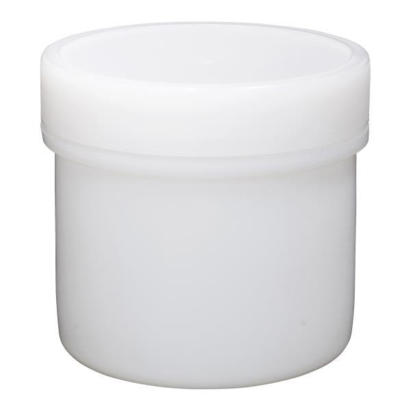 【用途】●粉体や粘度の高いものの保管や移動に。【特徴】●コンパクトなパック容器です。●中栓付で密封性が高いです。●つまみ付中栓なので取外しやすいです。【仕様】●材質：本体ポリエチレン●本体寸法：W83mm×H76mm×D83mm●本体質量：...