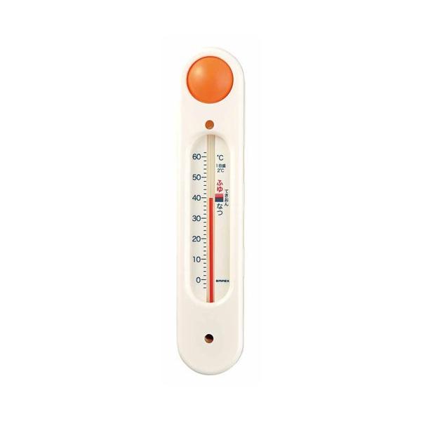 ●フロート内蔵でお湯に浮かびます。●背面吸盤で浴槽に貼り付けも可能。●夏と冬の適温ゾーン表示付きです。●赤ちゃんの沐浴の必需品です。大人の快適な入浴目安にも最適です。●吸盤貼付型/浮型●本体サイズ：約176×37×23mm●質量：約50g●...