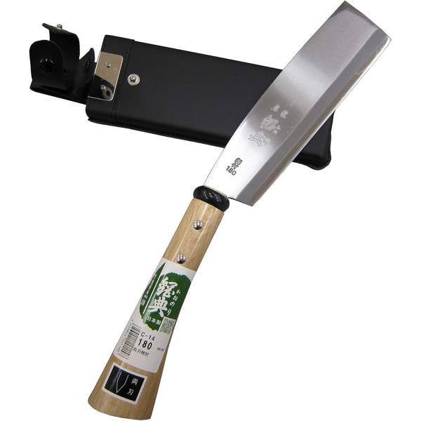 五十嵐刃物工業 鋼典 鋼付 両刃鞘鉈 180mm C-14 [ナタ 鉈 薪割り 枝打ち]【燕三条メーカー】＼LINEお友達で300円OFF／