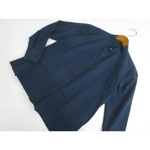 ユニクロ ジルサンダー +J UNIQLO 洗える 長袖 シャツ S ブルーグリーン メール便可