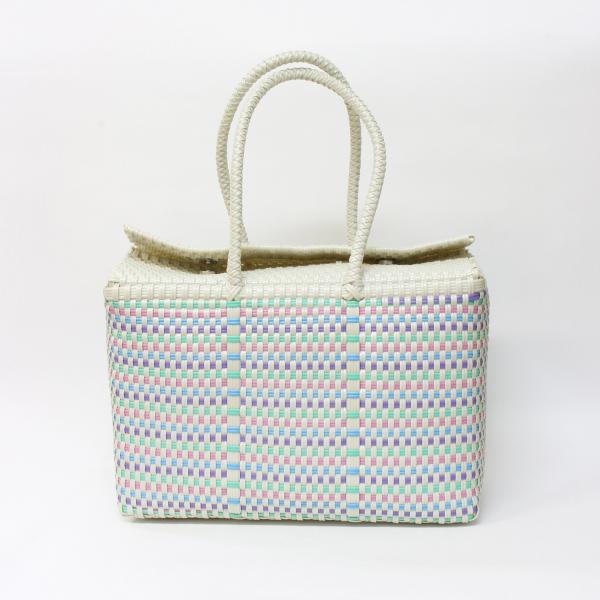 メルカドバック　蓋あり　ホワイトゴールド　M、Lサイズ cf36589d6d6b4b722e2161b79deccf
