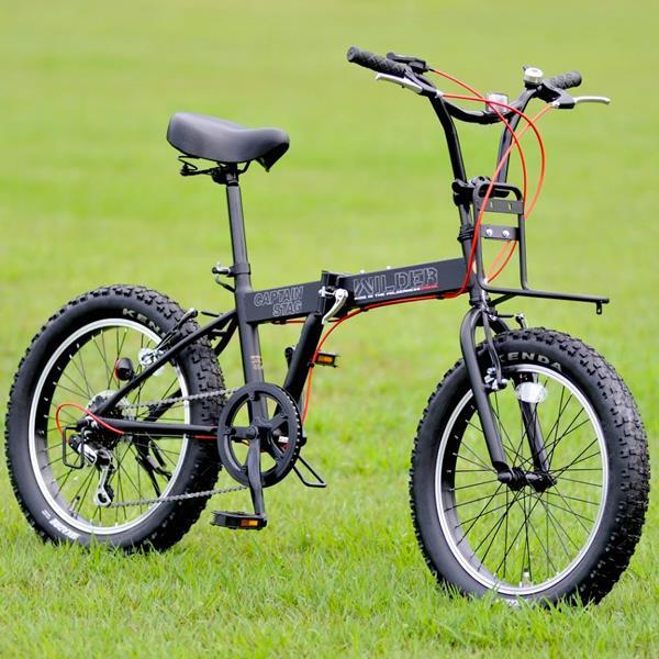 CAPTAIN STAG 折りたたみ自転車 CAPTAIN STAG 折りたたみ自転車（色：レッド系）｜自転車車体
