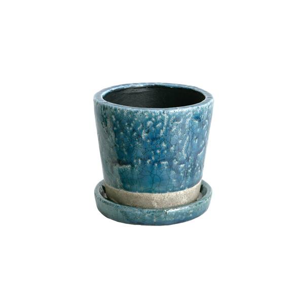 |bg  Aؔ J[|bg CH13-G476MBL COLOR GLAZED POT MIDNIGHT BLUE (DTN) (Q41CD)