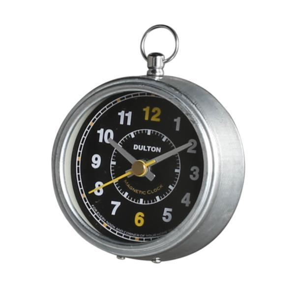 v   }OlbgNbN H20-0244ROBK MAGNETIC CLOCK ROUND/BLACK (DTN) (Q41CD)