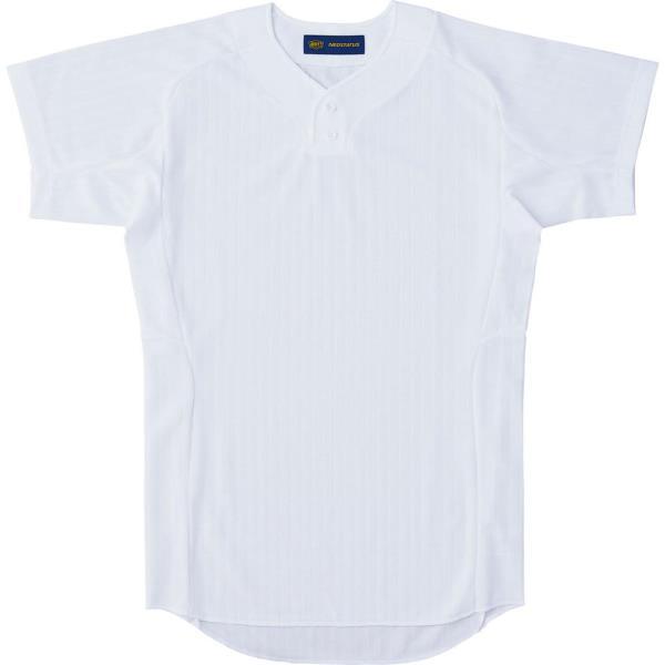 ユニフォーム 野球 ベースボールシャツ ベースボールTシャツ 野球 ユニフォーム メッシュ プルオーバーシャツ ネオステイタス ホワイト  (ZTB)