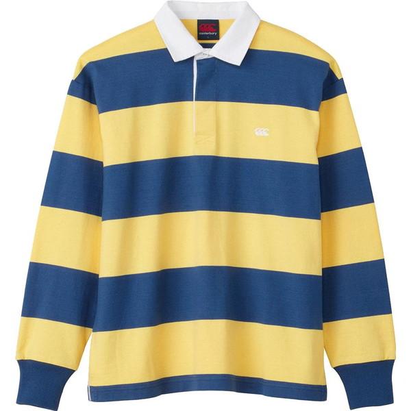 ラグビーシャツ イエロー 長袖 ラガーシャツ ラグビーシャツ 長袖 メンズ 4INCH STRIPE RUGBY