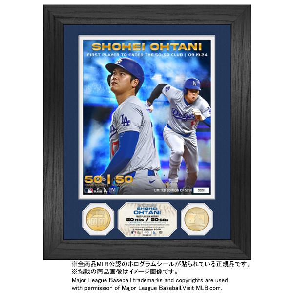 大谷翔平 野球 MLB ドジャース 50-50 達成記念 ダブルコインフォト 
