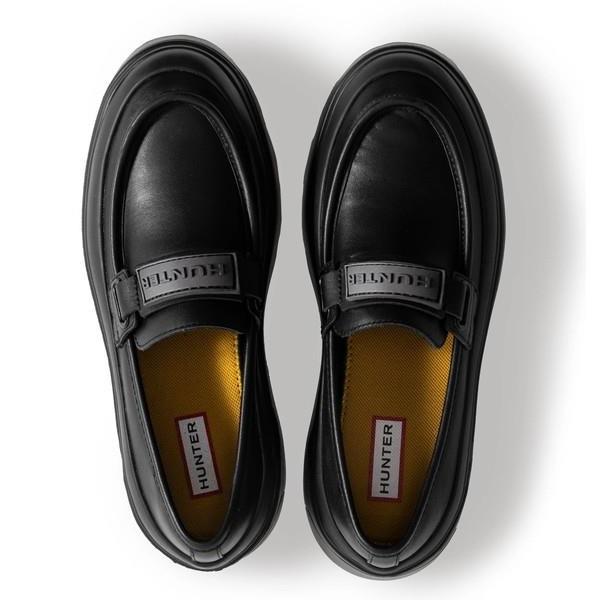 HUNTER（ハンター） ローファー 耐水 革靴 REFINED EXPLORER FLATFORM