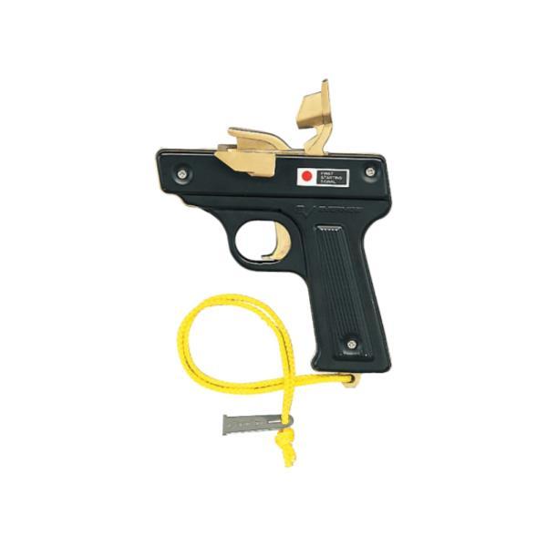 メーカー品番：EGA201　　商品仕様：●サイズ＝長さ14cm×高さ14cm ●１丁 ●自重＝500g ●材質＝本体：スチール、受皿・撃鉄：真鍮合金 ●双発式 ●連打防止装置付 ●クリーナー付 ●日本製