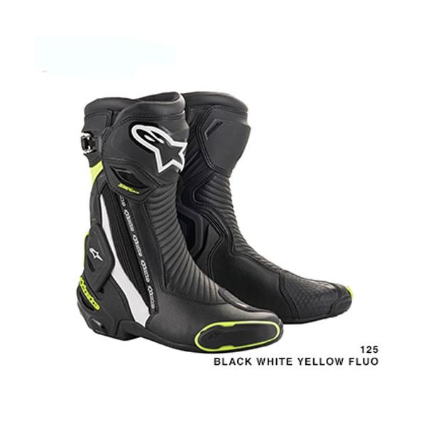 ApCX^[Y Alpinestars SMX PLUS V2 BOOT BLACK/WHITE/YELLOW FLUO CfBOu[c